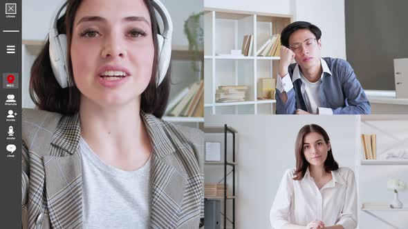 Virtual Business Meeting Online Briefing Team alt