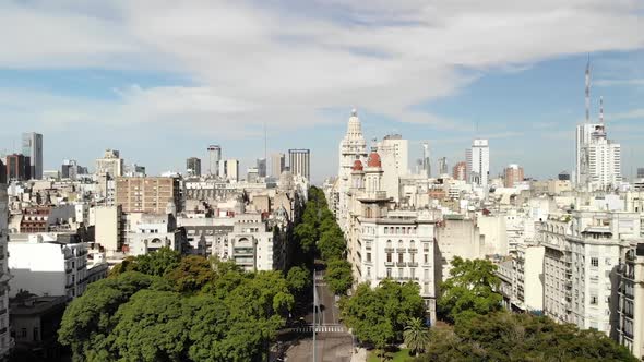 The Skyline Around Plaza del Congreso in Buenos Aires, Argentina alt
