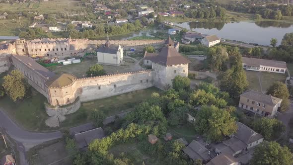 Ruined Medzhybizh Castle Situated at Southern Bug Rivers, Ukraine alt