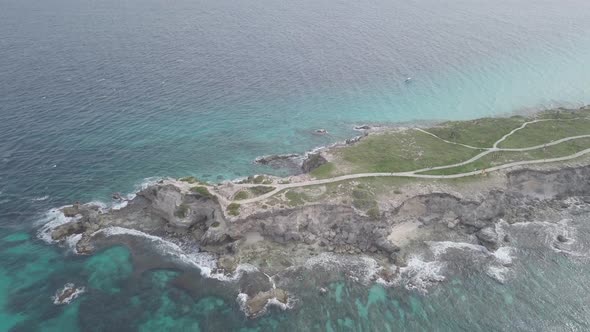 Isla Mujeres Cancun Caribbean Drone 