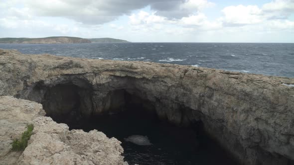 Panoramic View of Armier Bay in Mellieha near Coral Lagoon In Malta alt