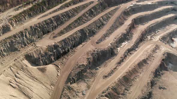 Drone Footage of Minerals Extracted From the Surface alt