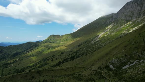 The Krn mountains in Slovenia are part of the Julian Alps in the north-western part of the country, alt