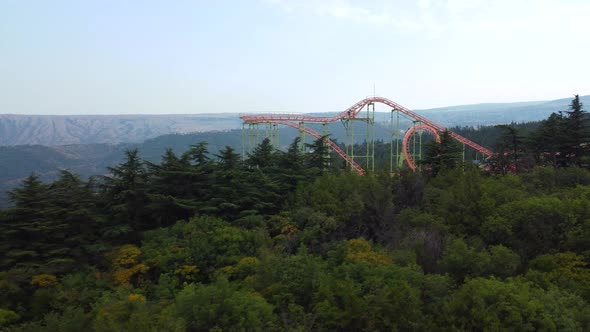 American Mountains In The Amusement Park During The Pandemic alt