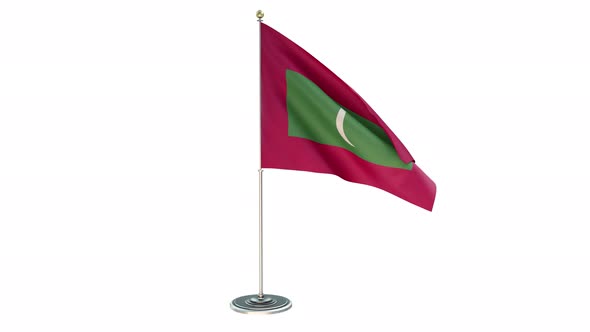 Maldives Office Small Flag Pole