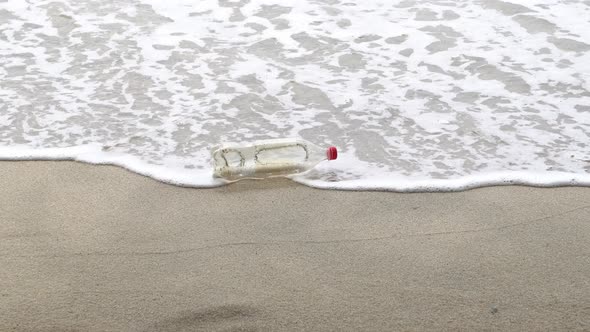 Soft wave splash the plastic bottle alt