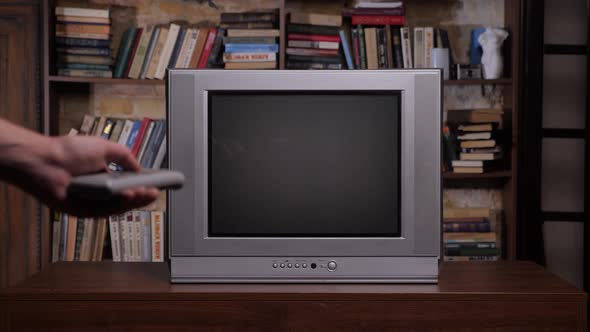 Old Books Background Retro Television Set alt