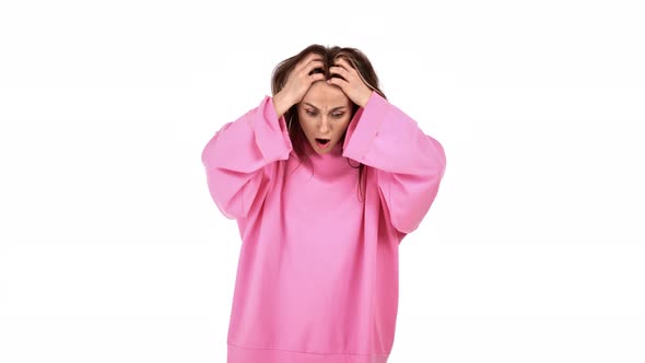 Portrait Annoyed Unsatisfied Woman Feeling Stress Having Problem Isolated alt