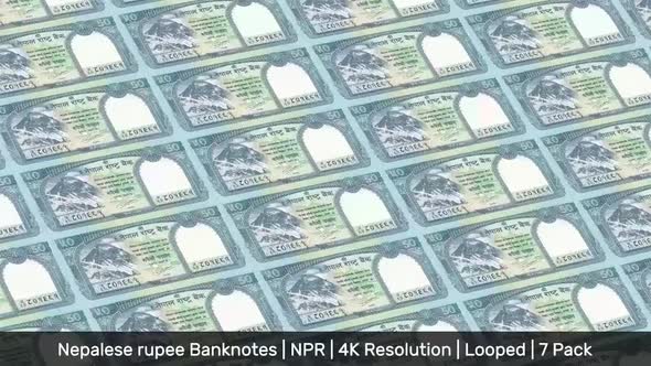 Nepal Banknotes Money / Nepalese rupee / Currency रू / NPR/ | 7 Pack | - 4K alt