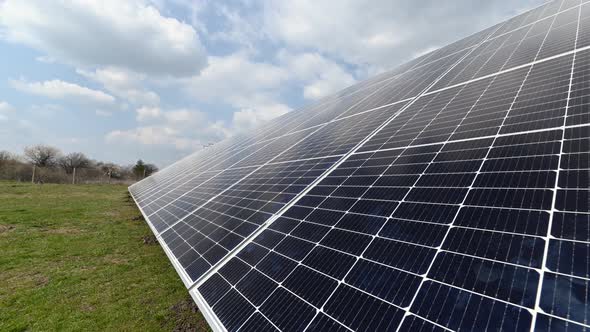 Solar Power Plant. Solar Panels. 