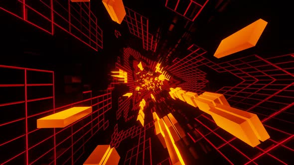 Vj Loop Is A Fast Moving Triangular Bright Tunnel With Rotation 02