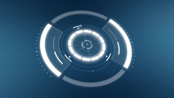 3D futuristic HUD concept animation