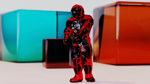 Jelly Monster Dancing clip. gelatin character,  Hip Hop Dance, candy, snowman, 3d render alt