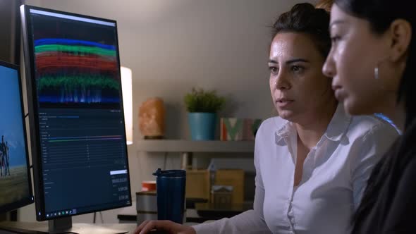 Video Editors at Work in Editing alt