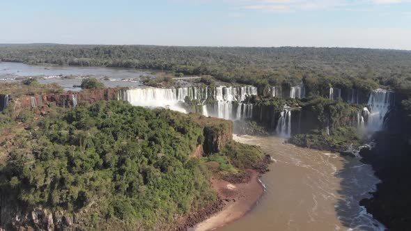 Cataratas iguaçu drone brasil alt