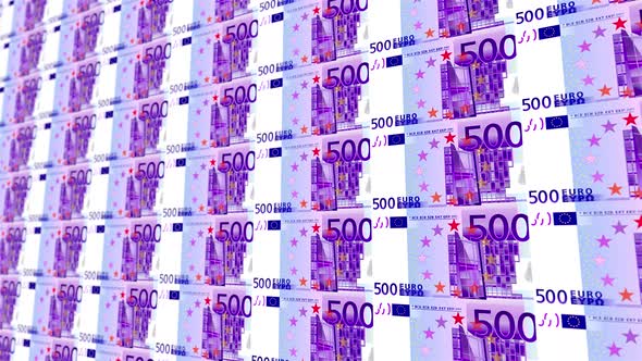 500 Euro Note Money Loop Background 4K 09