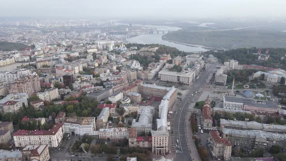 Kyiv - the Capital of Ukraine. Aerial View. Kiev alt