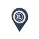 Map Location Pin With No Parking Icon Blue V14 - VideoHive Item for Sale
