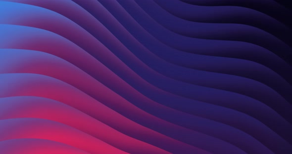 Abstract wavy gradient color background. 3D loop animation alt