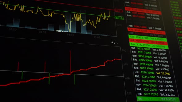 Real Time Crypto Trading Charts and Graphs on Screen