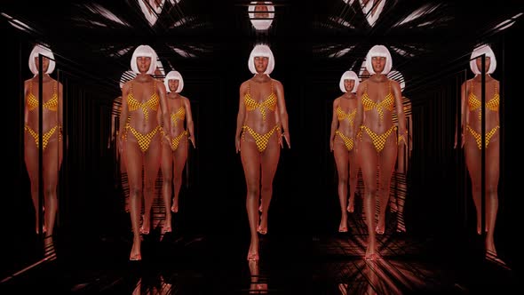 The Graceful Gait Of The Girls On The Mirrored Podium 02 alt