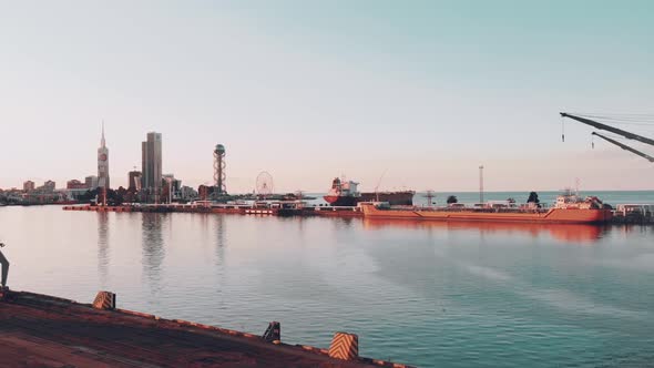 Batumi Port In Georgia (Cinematic) alt
