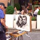 Old Man Painter Artist Painting A Couple In The City Center Of Yerevan, Armenia - VideoHive Item for Sale