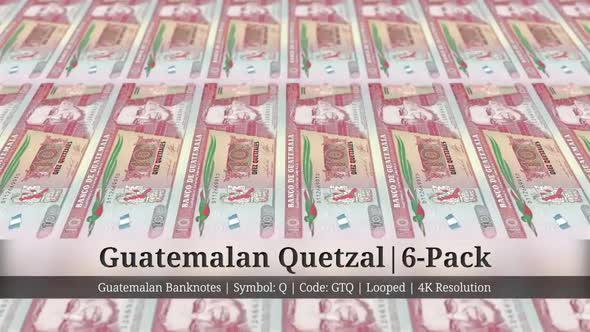 Guatemalan Quetzal | Guatemala Currency - 6 Pack | 4K Resolution | Looped alt