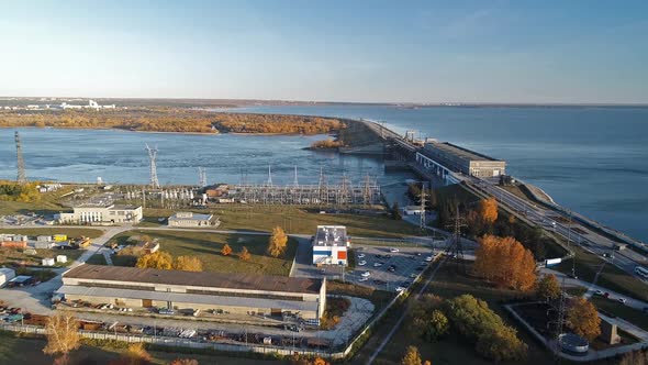 Novosibirsk hydroelectric power plant station