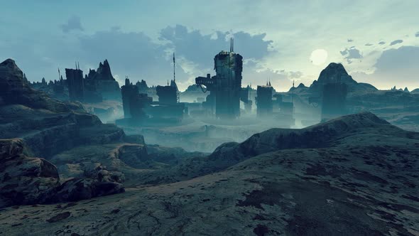 Space Station On The Planet alt