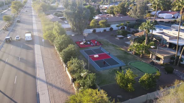 Residential City Neighborhood Real Estate in Scottsdale, Arizona - Aerial alt