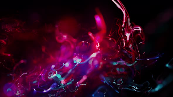 Extraordinary Glow Fluid Particles Background