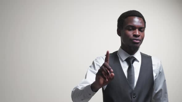 Offer Refusal Dissatisfied Business Man Saying No alt