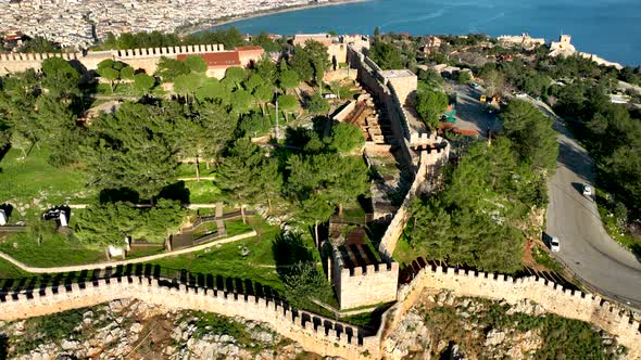 Panoramic Alanya Turkey Aerıal Vıew 4 K alt