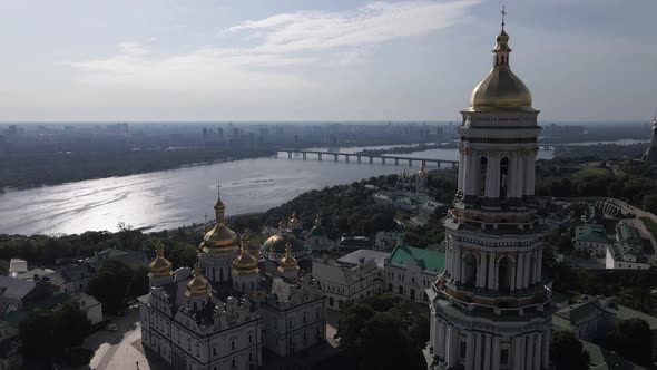 Kyiv. Ukraine: Aerial View of Kyiv Pechersk Lavra alt