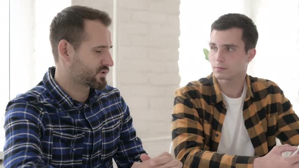 Talking Relax Creative People Discussing Work alt