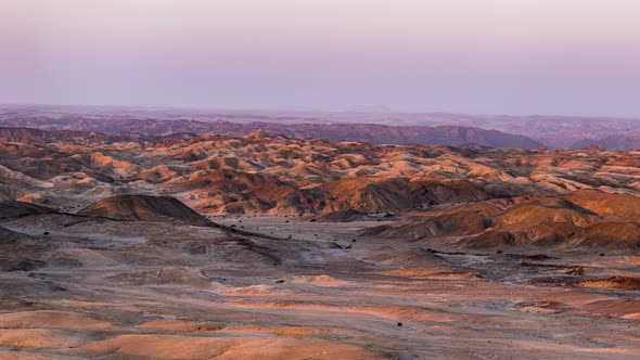 Panorama on colorful sand dunes and scenic landscape in the Namib desert, Namibia, Africa alt