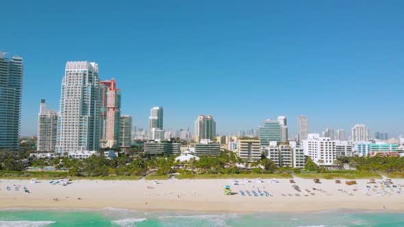 Aerial View of South Beach, Miami Beach, Florida