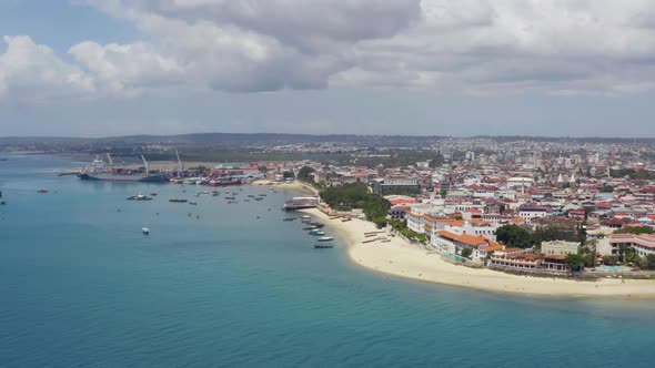 Aerial View Zanzibar Tanzania alt