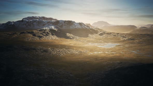 Polar Ural Mountain and Fields alt