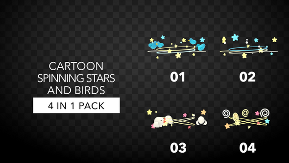 Spinning Stars And Birds Pack alt