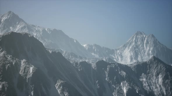 Big Mountain Peaks at Sunny Day alt
