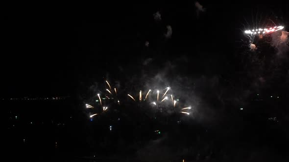 movement of colorful firework display celebration background,festive background alt