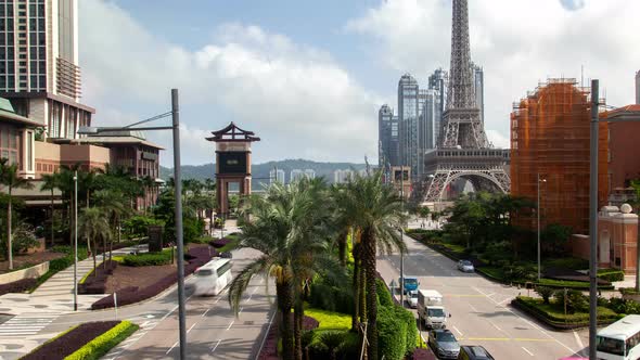 Cotai Macau Street Traffic Cityscape alt