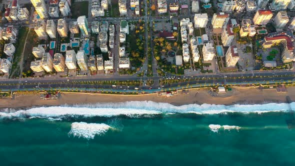 View of the City Shots From the Drone alt