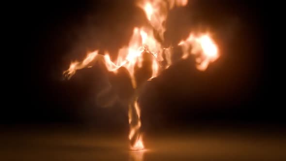 Human In The Flames Dancing Lower Break