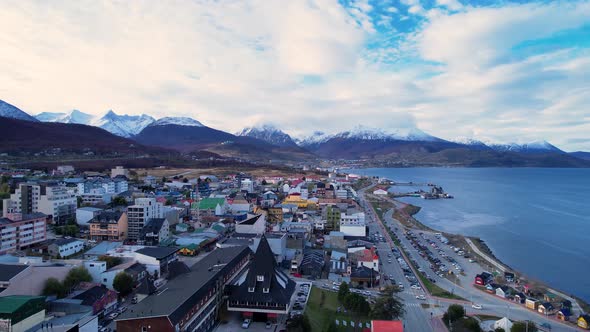 Patagonia landscape. Ushuaia Tierra del Fuego. Patagonia Argentina. alt