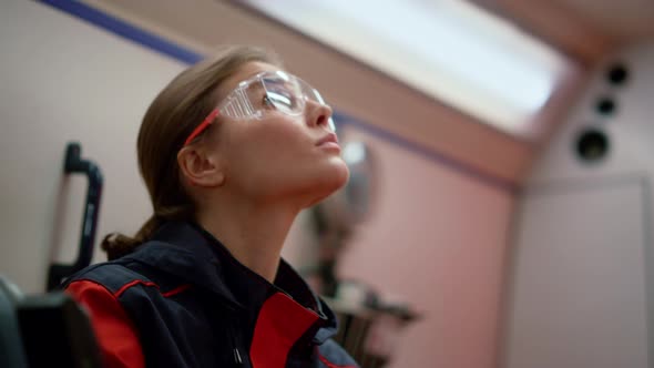 Emergency Care Assistants Driving on Emergency Call in Ambulance Vehicle alt