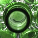 Dolly zoom,Empty green beer bottles, the top view on a white background - VideoHive Item for Sale