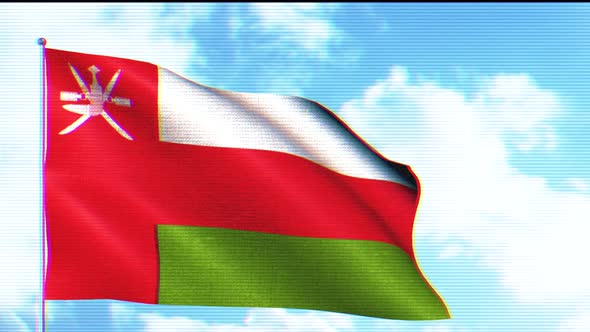 Country Flag with TV Effect